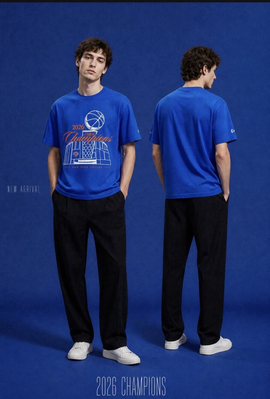 New York Knicks 2026 NBA Championship T-Shirt Size XL Exclusive Parade Giveaway